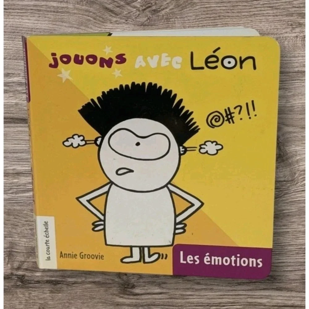 Signed Annie Groovie French Language Board Book Hardcover Les Emotions Kids 2007